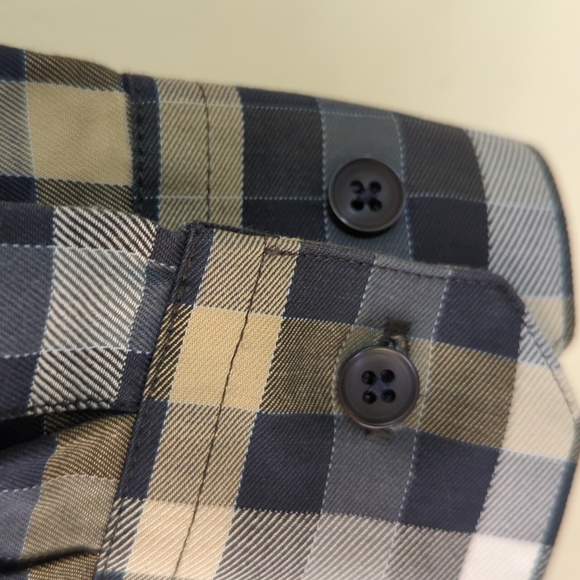 Haupt Germany Plaid Button Down Shirt XL-17.5 - Picture 9 of 16